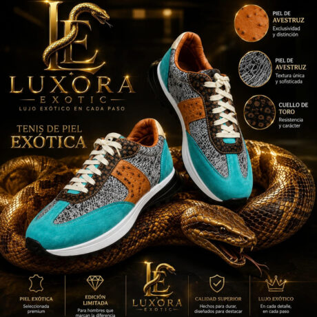 Tenis de Piel Exótica